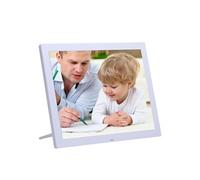 Cadre Photo Numérique HD LED 14 Pouces Tout-En-Un Lecteur MP3 Mp4 Alarme Blanc + SD 4Go YONIS Blanc G