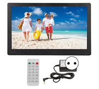 Cadre Photo Numérique Intelligent de 15,6 Pouces avec Grand écran, Fonctions Multiples, Fonction de Prévisualisation, Plug and Play, Musique de Fond pour Horloge, Calendrier,