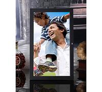 Cadre Photo numérique Intelligent de 18,5 Pouces, Album Photo électronique Mural, résolution 1680 x 945, télécommande 10 M, C'est à Offrir à Votre Famille (Noir)