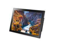 Cadre Photo numérique Intelligent de 24 Pouces, Lecteur publicitaire Ultra HD, Support Mural, avec télécommande(Black)