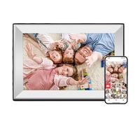 Cadre Photo Numérique Intelligent en Acrylique De 10,1 Pouces avec Mémoire De 32 Go, WiFi HD 1080P, Écran Tactile, Prise en Charge De La Lecture Vidéo Easy Share(10.1-inch White)
