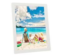 Cadre Photo Numérique Intelligent, Résolution 1080p LED HD Multi-Fonctions Cadres Photo Numériques Aperçu de l'image Musique de Fond pour Cadeaux (Prise UE)