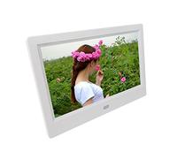 Cadre Photo Numérique Intelligent,Smart Cadres Photo Numérique 7 Pouces 1024 X 600 IPS avec Télécommande,Lecteur Photo/Musique/vidéo,Alarme De Calendrier,Montage Mural,Idéal pour Les Personnes Âgées