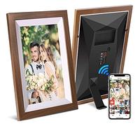Cadre Photo numérique Intelligent WiFi 10, 1 Pouces 16 Go Application Frameo de Conception danoise Envoyez des Photos ou de Petites vidéos Depuis n'importe où Écran Tactile IPS 1280x800 Panneau L