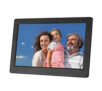 Cadre Photo numérique, Lecteur vidéo Photo Haute définition de 13,3 Pouces, écran IPS résolution 1920 * 1080, télécommande Infrarouge + Conception de Boutons, diaporama avec Effets spéciaux a