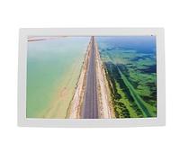 Cadre Photo Numérique LED 17 Pouces avec Résolution 1080P, Fonctions Multiples, Télécommande, SortieStéréo Intégrée (Prise UE 100-240V)