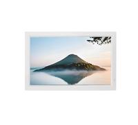 Cadre Photo numérique LED 22-24 Pouces, Prend en Charge la Lecture en Boucle de Calendrier/vidéo/Image, Album Photo électronique de publicité à Domicile.(White,22-inch)