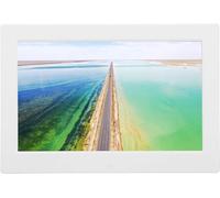 Cadre Photo numérique, luminosité 110240V 1280x800, Lecteur vidéo, Cadre Photo électrique, aperçu d'image Blanc, Multifonction avec télécommande pour la Maison