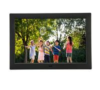 Cadre Photo Numérique, Minuterie Marche/arrêt Automatique 100-240V Écran IPS 10,1 Pouces Haut-Parleur Stéréo Support d'album électronique Carte Mémoire avec Télécommande pour