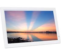 Cadre photo numérique multi-tailles de grande taille 22/24/27/32 pouces, prend en charge la vidéo et la musique, le diaporama peut être fixé au mur, facile à utiliser pour les personnes âgées (blanc