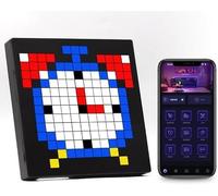 Cadre Photo numérique Pixel Art avec, DIY Animation Pixel Art Enceinte Bluetooth, Décor Cyberpunk, Ecran Digital Intelligent pour Art Mural et Décoration de Salle de Jeux (16 * 16)