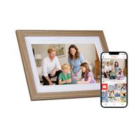 Cadre Photo Numérique Rollei Smart Frame WiFi 1010 10,1 Frameo Cadres Photo Numerique Connecté 1280x800 IPS Écran Tactile 32Go pour Partager Photos et Vidéos Bois de Chêne Cadre-Photos-Numérique-Frame