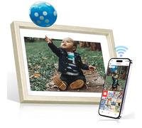 Cadre Photo Numérique, Rollei Smart Frame WiFi 108 10,1 Pouces 1280x800 IPS Écran Tactile Mémoire Intégrée 32Go Partage Photos et Vidéos Via Frameo pour Cadeaux Bois Blanc Cadre-Photo-Numérique-Frameo