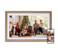 Cadre Photo Numérique Rollei Smart Frame WiFi 152 15,6 Frameo Cadres Photo Numerique Connecté 1920x1080 IPS Écran Tactile 32Go pour Partager Photos et Vidéos Bois de Chêne Cadre-Photos-Numérique-Frame
