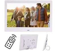 Cadre Photo numérique Spacmirrors, Cadres Photo numériques à écran IPS de 10 Pouces avec emplacements pour Carte SD USB et Cadre Photo numérique télécommandé HD 16:9 écran Large 1280 * 800