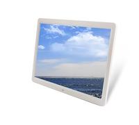 Cadre Photo numérique Ultra-Mince de 15 Pouces : qualité d'image Haute définition 1080P, Machine Tout-en-Un for publicité Commerciale/Album Photo Familial(White)