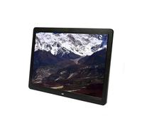 Cadre Photo numérique Ultra-Mince de 15 Pouces : qualité d'image Haute définition 1080P, Machine Tout-en-Un for publicité Commerciale/Album Photo Familial(Black)