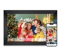 Cadre photo numérique Wi-Fi 10,1 pouces - Capteur de mouvement - Rotation automatique intégrée - Mémoire 32 Go - Écran tactile 1280 x 800 - Partagez des moments instantanément via l'application Frameo