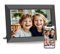 Cadre photo numérique WiFi 10,1 pouces, cadre photo intelligent connecté au cloud avec rotation automatique et grande capacité de stockage, écran