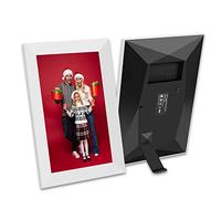 Cadre Photo numérique WiFi 10 Pouces, Support magnétique réglable, écran Tactile IPS HD, Espace de Stockage 16 Go, capteur de Mouvement, Rotation Automatique, Partage de Photos et de vidéos Via