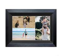 Cadre photo numérique WiFi 25,4 cm, écran tactile IPS, cadre photo intelligent, configuration facile pour partager des photos ou des vidéos via l'application Frameo, rotation automatique (UE noir +