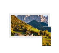 Cadre Photo numérique WiFi 32 Pouces, Prend en Charge la Lecture programmée et la Mise sous et Hors Tension programmée, qualité d'image Full HD 1920 x 1080 IPS (Color : White)