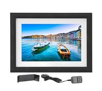 Cadre Photo numérique WiFi à 10 Pouces 16 Go Smart Electronic Photo Cadre avec HD IPS Tactile Screen Slideshow Live Applo Téléchargez Une Configuration Facile d'anniversaire de