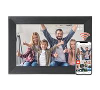 Cadre photo numérique WiFi, écran tactile de 25,4 cm, mémoire de 32 Go, rotation automatique, partage de photos et de vidéos via l'application Frameo Smart Digital Photo Frame (noir)