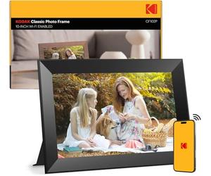 Cadre Photo numérique WiFi, Kodak 10.1 Pouces Cadre Photo électronique avec 32 Go de Stockage, partagez instantanément des Clips vidéo et Photos Via l'application, Rotation Automatique