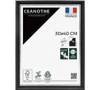 Cadre photo Pandore noir argent 30x40 cm CEANOTHE en résine recyclée Verre acrylique Incassable - Fabriqué en France Argent G