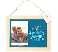 cadre photo papa parfait édition limitée 25x20cm - sud trading cd6784 Bleu G