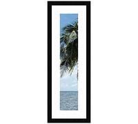 Cadre Photo Passe-Partout Super Blanc Cadre Photo Mural Image 14x64 / 14 x 64 cm Cadre Noir, 3 cm de Largeur, Cadre en Bois