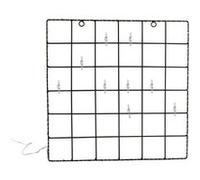 Cadre Photo Pêle-Mêle Lumineux 40 Leds à Pinces Grille Métal Noir - HOLLY - ALTOBUY Noir