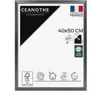 Cadre photo Perle noir 40x50 cm CEANOTHE en bois massif fsc Verre acrylique Incassable - Fabriqué en France Noir G