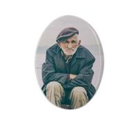 Cadre Photo Personnalisé Céramique Pierre Tombale Photo Personnalisée Plaque Funéraire Personnalisée Portrait Commémorative Personnalisées Médaillon Funéraire Personnalisé DIY Cadeau pour Mère Père