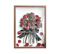 Cadre photo personnalisé en bois séché avec lumière, 20,3 x 30,5 cm