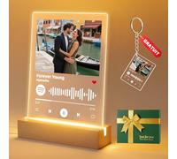 Cadre Photo Personnalisé Spotify Plaque - Lampe Personnalisée avec Photo, Cadeau Personnalisé pour Femme/Homme/Couple/Copine/Copain/Amoureux, Idée Cadeau Anniversaire/Noël/Saint-Valentin (Style 1)