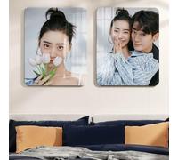 Cadre photo personnalisé Tableau photo carré,Panorama Imprimez Votre Propre Portrait Personnalisez sur Toile,adapté à la décoration mur suspendu photo,Cadeau (20 inches:(40 * 50cm))