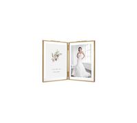 Cadre photo pliant double Rising Star en laiton 8x10, cadre photo en m tal dor et verre press