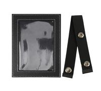 Cadre photo pour visière | Support photo de voiture en cuir synthétique | Parfait pour la fête des pères pour papa, papa, grand-père | Cadre photo décoratif pour voiture