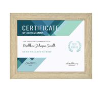 Cadre photo rectangulaire MCS Studio Gallery 8,5 x 11, en bois naturel, pour photos, affiches, impressions d'art et chevalet pour pr sentation Ta