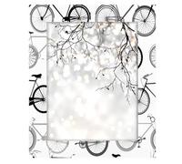 Cadre photo rétro en forme de vélo 27,9 x 35,6 cm avec support et crochet de suspension