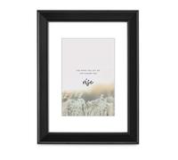 Cadre photo en bois "Rise", noir, 40 x 50 cm