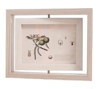 Cadre photo rotatif double face, pivotant à 360 degrés, pour décoration d'intérieur, affichage vertical horizontal double orientation, image pivotante à 360 degrés (A)