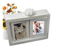 Cadre photo rotatif - Présentoir créatif, ornement rotatif à 360 degrés, vitrine à 12 emplacements pour photos, structure à manivelle | Décoration de maison élégante pour salon, chambre à coucher, ami