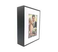 Cadre photo secret en bois - Boîte de rangement pour la maison - Boîte de rangement pour ranger de l'argent liquide, des bijoux, un compartiment secret - Cadre photo caché