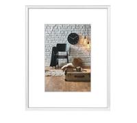 Cadre photo - Séville - Plastique - 40 x 50 cm - Blanc - Intérieur