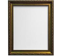 Cadre photo shabby chic doré 40 x 50 cm (verre plastique)