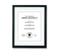 Cadre photo Umbra 13x16 pouces - Cadre photo moderne con u pour afficher un document flottant 11x14, un certificat, une photo ou une uvre d'art