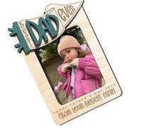 Cadre photo unique en bois pour la fête des pères pour afficher une photo de famille - Cadeau significatif - Décoration en bois
